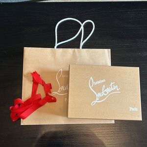 Christian Louboutin shopping bag and box